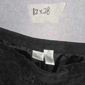 Investments Black Suede Dress Slacks, Women's 12 x 28